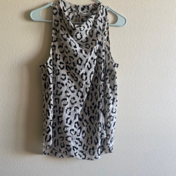 A.L.C. Tops - A.l.c. Ella Leopard Print Cowl Neck Top